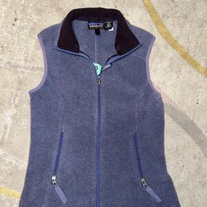 Patagonia Women's Heathered Blue Fleece Vest